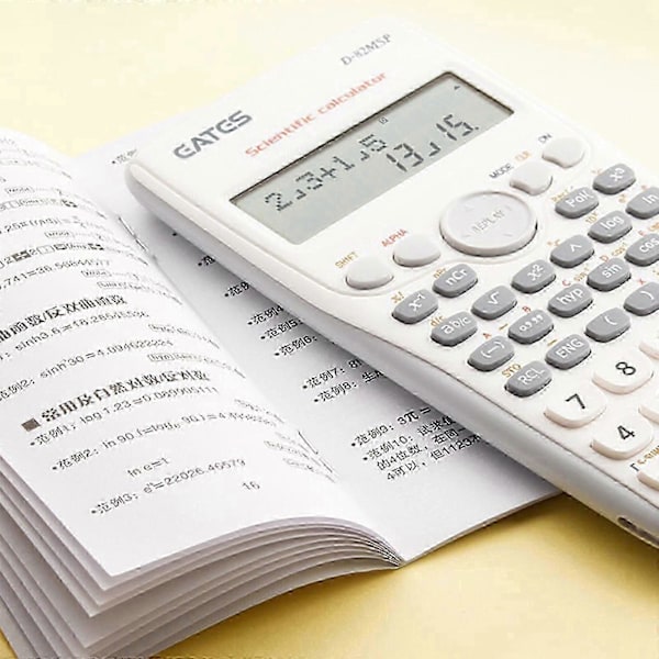 240 Funktioner Vetenskaplig Miniräknare 82MSP Studenter Matematikverktyg 2 Rader [JKW] Pink
