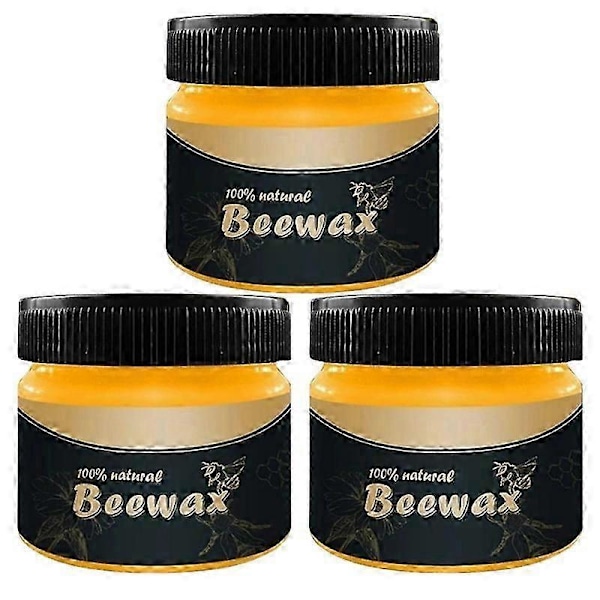 1-3 st Bivax Naturligt Bivax Traditionellt Trävax Multipurpose Bivax Möbelpolish För Trärengöring Och Polish Möbelvård 3set