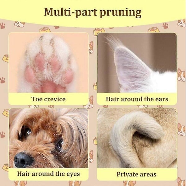 Saffory Hundtrimmer, Saffory Elektrisk Hundtrimmer, Pet Micro Precision Trimmer Pink