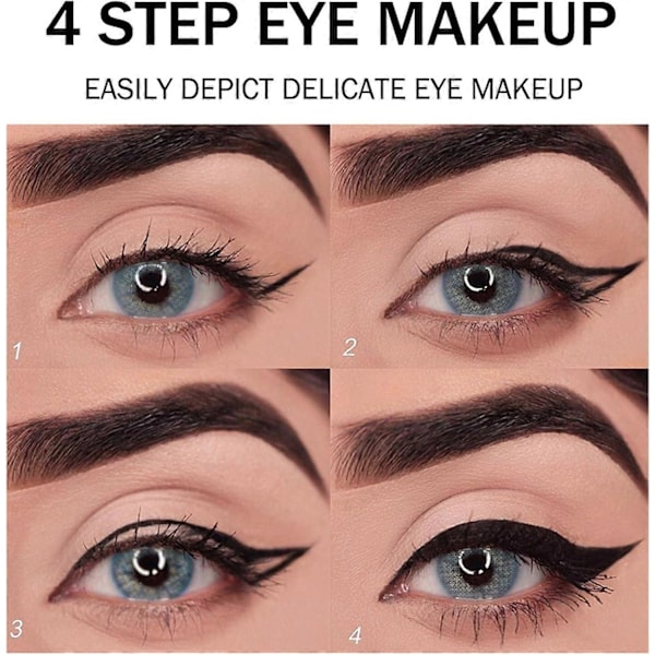 Svart Eyeliner, Eyelinerpenna Långvarig, Snabbtorkande Vattentät Kladdfri Makeup, Ansiktsmålning, Lämplig För Alla Ögonformer Eyeliner A 2