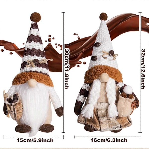 Neulotut Rudolf Tontut Koriste Joulun Pehmot Tonttunuket Pehmeällä LED-valolla Festivaali Lomakoristeluun GS Womens model