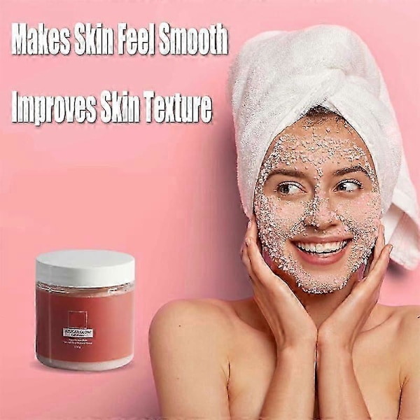 Glow Exfoliator, Exfolierande Skrubb för Ansikte, Sockerskrubb för Ansiktet, Gör Huden Mjuk, Förbättrar Hudens Struktur, Exfolierar Skonsamt 1Pcs