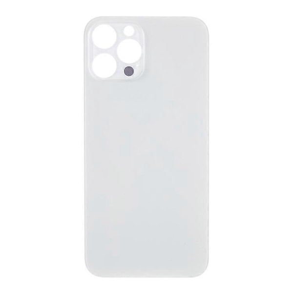 Kompatibel för iPhone 12 Pro Max (Kameralinsringhål Standardversion) Batterihölje Reparationsdel GS White