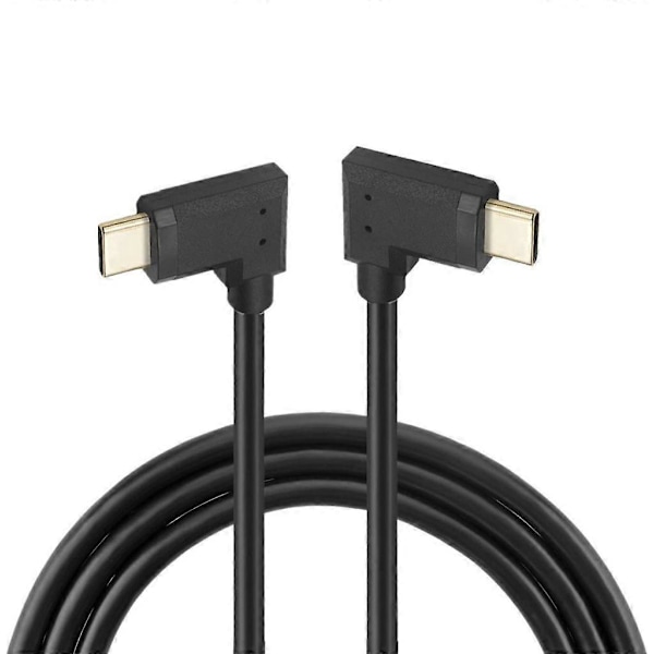 90 Graders Vinkel Typ C till Typ C Kabel Hane till Hane 10gbps Snabb Dataöverföring 0.3m