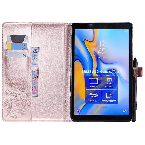 Tabletin nahkainen kääntökotelo Samsung Galaxy Tab A 10.5 (2018) T590 T595 T597 GS -laitteelle Multicolor Rose Gold