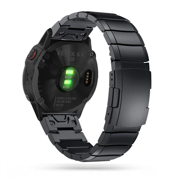 Aimigo Garmin Fenix 3/5X/6X/7X Armband I Rostfritt Svart.