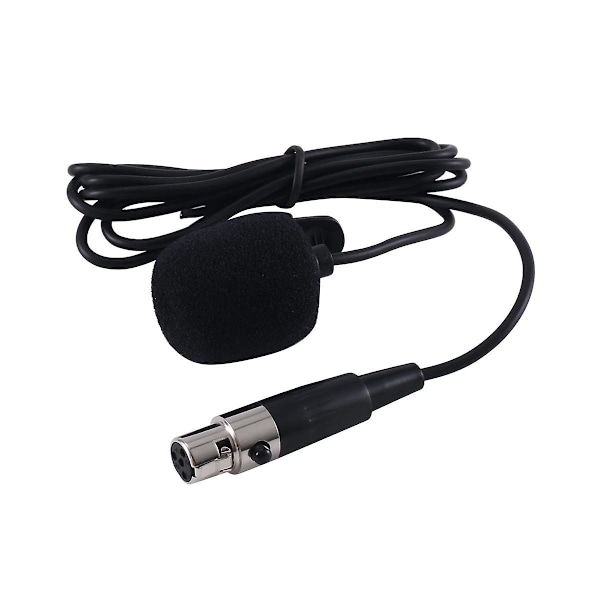 Professionell Lavalier Slipsnål Kondensatormikrofon 4-polig Mic för Bodypack 4-polig XLR GS
