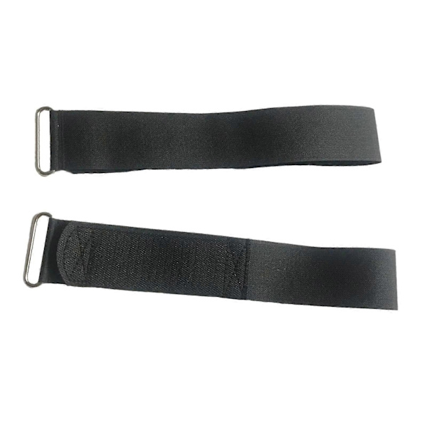 2x Kuntopyörän poljinhihnat Soutulaitteen poljinhihnat Universaalit säädettävät jalkaharjoitteluun kuntoilulaitteiden lisävarusteet Black 48cm