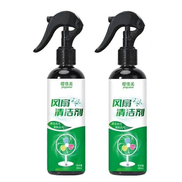1-3st Effektiv Multifunktionell Fläktrengöringsspray Luftkonditionering Skärmrengöringsmedel Ingen Demontering Vattentvätt Askrengöring Fläktrengöring 2 pcs