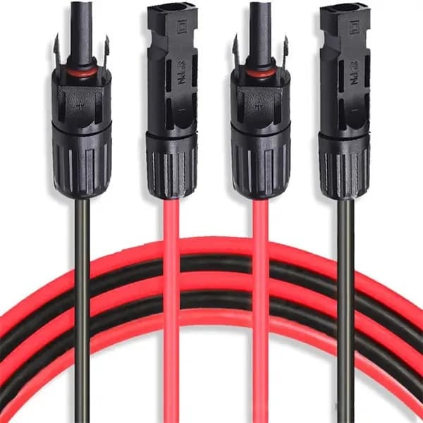 Solforlængerkabel med MC4-stik - 4mm² 3 m