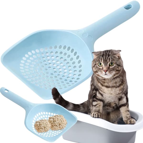 Kattespade stor - Kraftig plastspade for kattesand