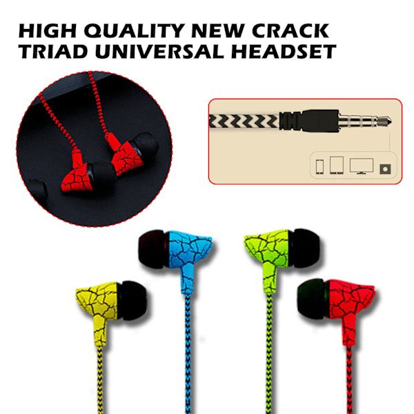 Hörlurar med mikrofon, in-ear-hörlurar, trådbunden volymkontroll green One-size