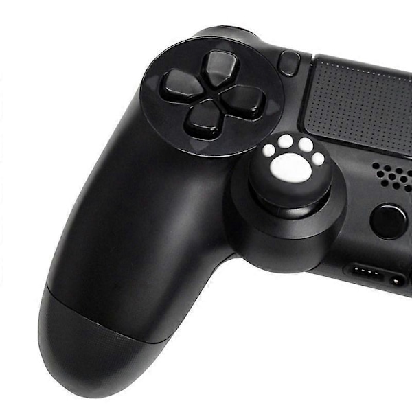 2 st Silikon Kattliknande Joystick Tumgrepp Skydd för PS3 PS4 /360 Blue