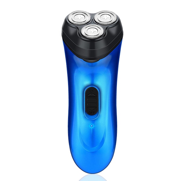 Elektrisk rakapparat för män med trippelhuvud, USB-laddning, lång standbytid, rakapparater för män Blue