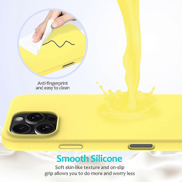 iPhone 16 Pro Max Skal - Anti-Drop Flytande Silikon Mjukt Foder Baksida GS