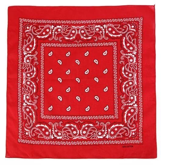 Bandana Paisley-mønstrede skjerf Light Grey
