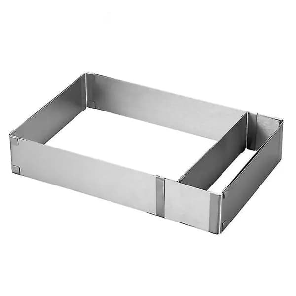 Justerbar Mousse Kage Ring Rustfrit Stål Udskærer Form
