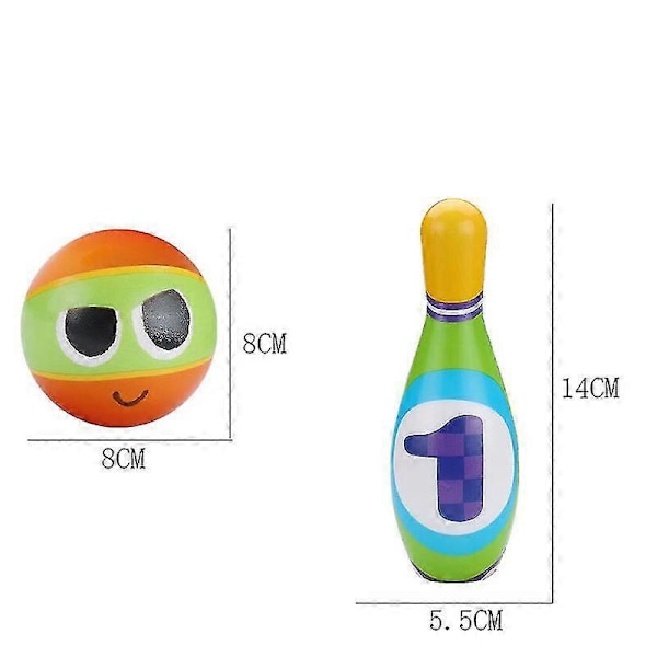 Bowling Barnset Spel Bowlingklot Boule Spel Utomhus Inomhus Leksak Present Till Barn Pojkar