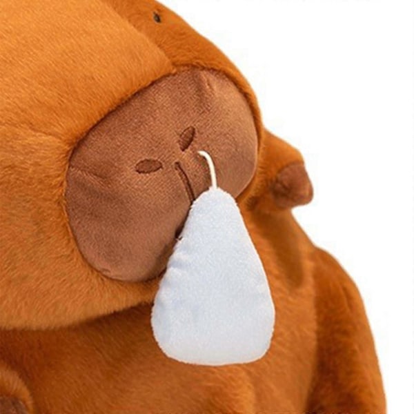 Capybara Plyschleksak med Snorsug Plyschfigur Leksak Capybara för Familj GS