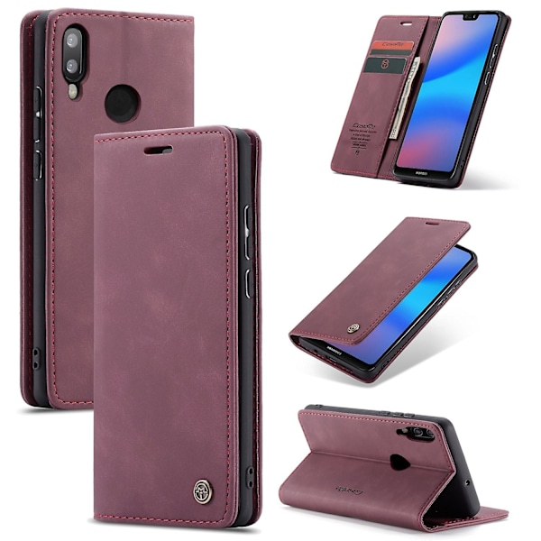 For Huawei P20 Lite Caseme 013 Series Simple Card Version Convenient Leather Case GS