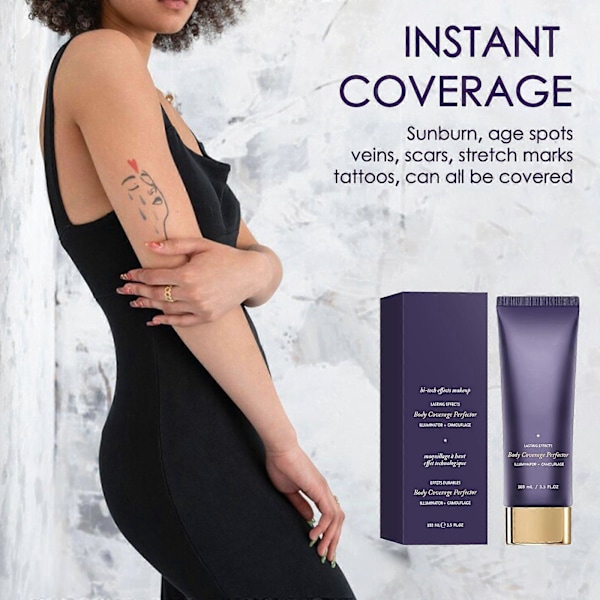 Body Coverage Perfector, Tatuering Täckande Smink Vattentät, Överföringssäker Concealer Kroppsmakeup, Långvarig Kroppsfoundation GS Deep Radiance