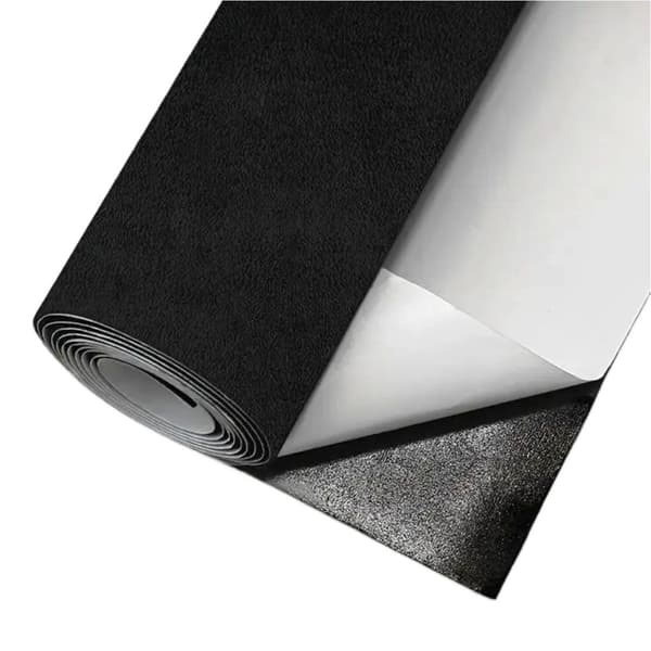 Selvklæbende Ruskind Reparationslap - 80cm x 150cm - Bilinteriør Restaurering Sort Black