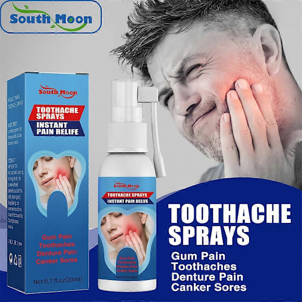 1-3 st Tandvärksspray - Omedelbar smärtlindring Oral tandvård Effektiv tandbehandling 1pcs