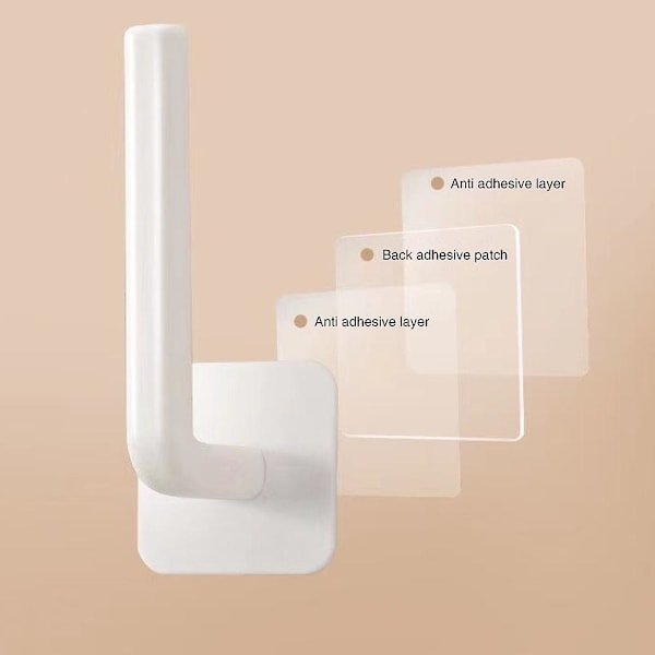 1/2/4 st Punch-Free Hattställ â€‹Krokar Set Hushåll Vattentät Vägg Hängare för Sovrum Hem 4pcs