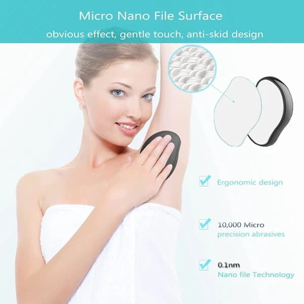 Nano Krystal Epilator Smertefri Hårfjerner Sort