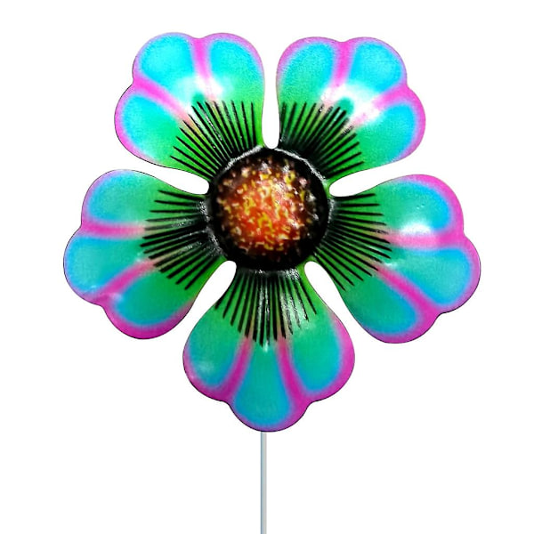 Smidda Järn 4 Färger Blomsterträdgårdspinnar Metall Trädgårdsskylt Markpinnar