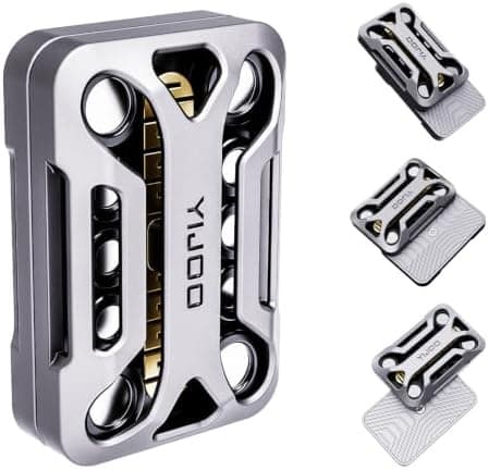 Magnetisk metall Fidget Slider uthulet mekanisk EDC skyteblokk Silver