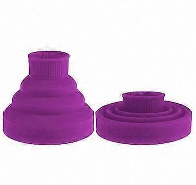Universell sammenleggbar hårfønerdiffuser for krøller og styling purple