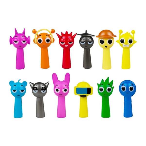 12 Sprunki-figurer Gaver til jenter gutter Fargerike Rhythm Box-figurer