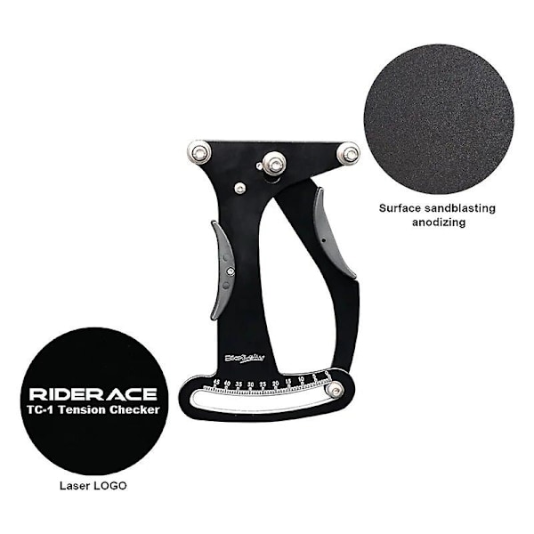 Cykelindikator Attrezi Mätare Tensiometer Cykelekertension Hjulbyggarverktyg Mtb Mountain Road Cykel Ek Reparationsverktyg GS black