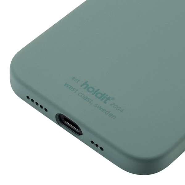 iPhone 12/12 Pro - holdit Mobilskal Silikon - GS Moss Green 40