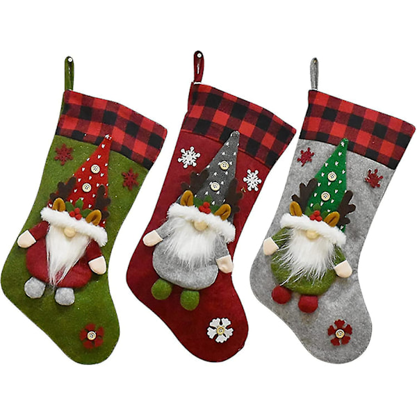 Strumpa Tomte Heilwiy Strumpa Set Om 3 Heilwiy Dekorationer Strumpor