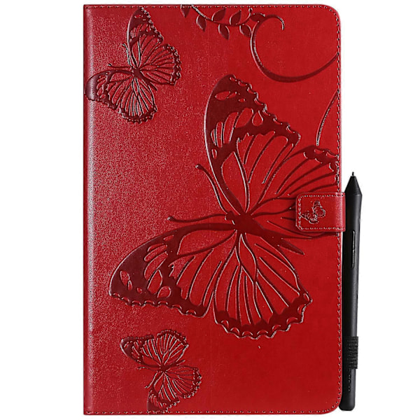 Tablet Læder Flip Stand Case til Samsung Galaxy Tab A 10.5 (2018) T590 T595 T597 GS Multicolor Red