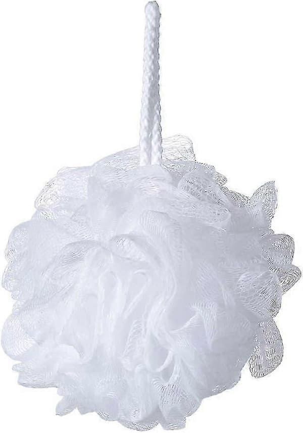 Badebruser Svamp Puffs Loofahs Hvid Mesh Puff Bruser Puff 6-pak