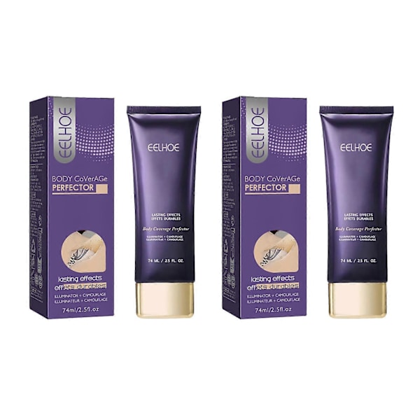Body Coverage Perfector, Vattentät Tatueringstäckande Makeup, Högpigmenterad Kroppskorrigering 2pcs