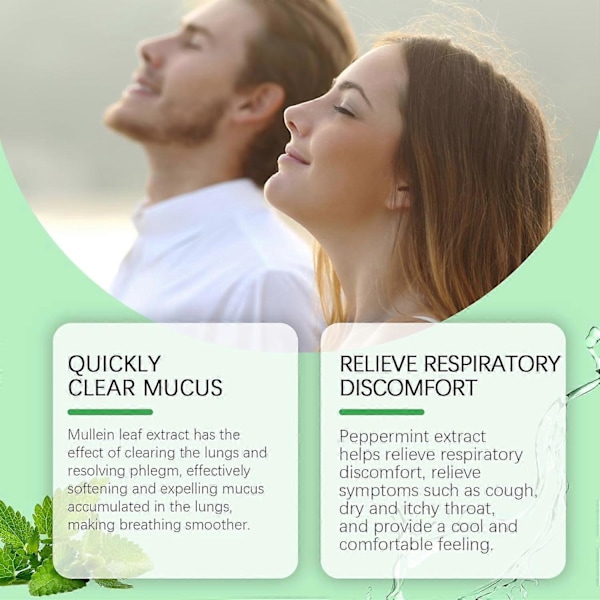 Lungrengöringsspray, Herbal Lungrengöringsspray 30ML, Avancerad Lungrengöringsspray, Lungspray, Kraftfullt Lungstöd, Daglig Användning GS 3pcs