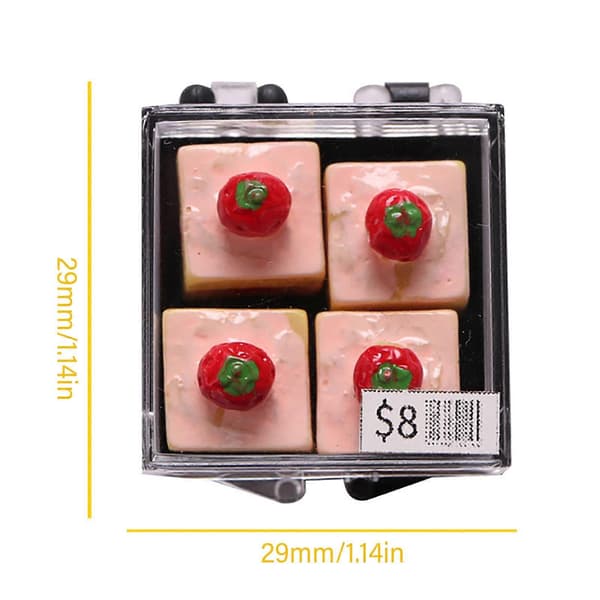 Dukkehuse Miniature Indendørs Dessert Simulationer Legetøj Miniature Legetøj Børn Dukkehuse Møbler