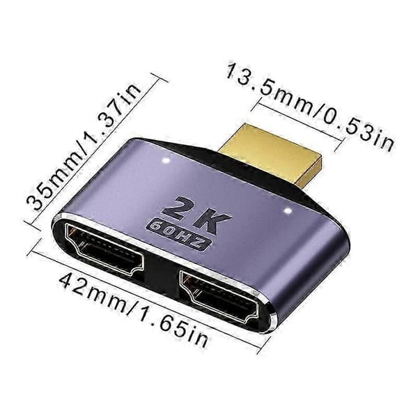 HDMI-skærmadapter 2 i 1 switcher tovejs