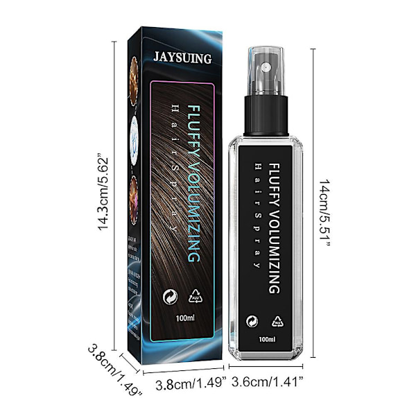 Naturlig Växtprotein Hårförtjockningsspray Långvarig Stadga Hårtexturspray för Hårvård 30ml Box