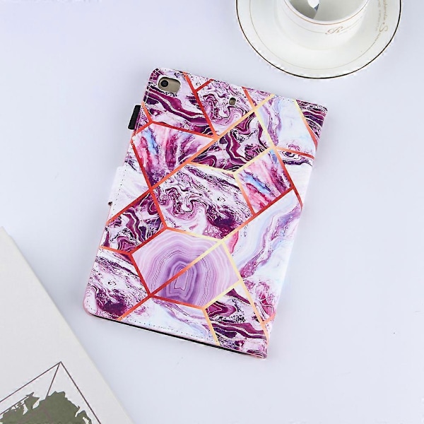 Universellt Läderfodral med Ställ för Pad Mini 1.2.3.4.5(2019) Tablet Skyddsfodral Tablet Fodral Skyddande Magnetisk Lila GS Blue