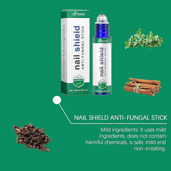 Ximonth Neglepleje Roller Ball Stick Daglig Rens Hænder Og Fødder Negle Blød Negleoverflade Skånsom Nærende Neglebeskyttelses Stick 10Ml