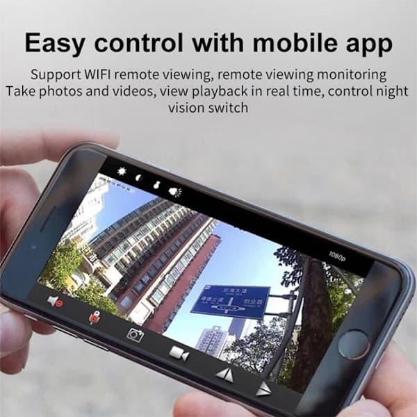 150° IP-kamera / Langaton valvontakamera - WiFi Musta