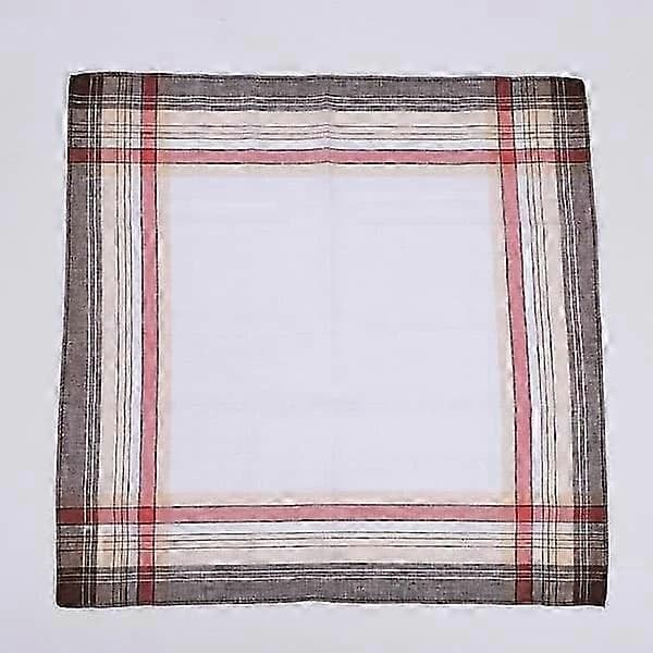 12-pack Herrnäsdukar Bomull 40x40 cm, Bomullsnäsduk - Klassisk Rutig Design A (12st)