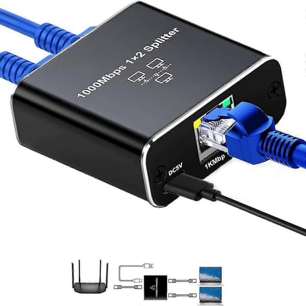 25-26 Højhastigheds Ethernet Splitter 1 til 2/3/4 RJ45 Adapter til Hurtig Dataoverførsel 2/3/4 Enheder Samtidig Netværk