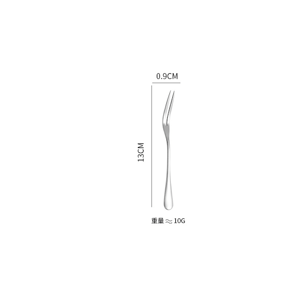 1010 Rostfritt Stål Bordsvagn Western Mat Kniv Och Gaffel Sked Kaffe Sked Blandning Sked Kaka Shovel Hotell Stek Kniv Och Gaffelskedräkt No. 4 Sharp Fork