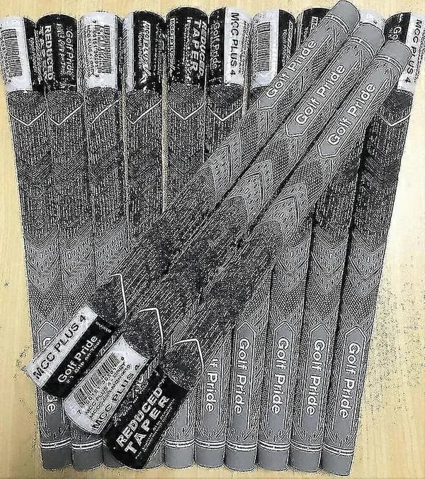 10 kpl Golf Pride MCC PLUS 4 -golfgrippejä vakiokoko Grey